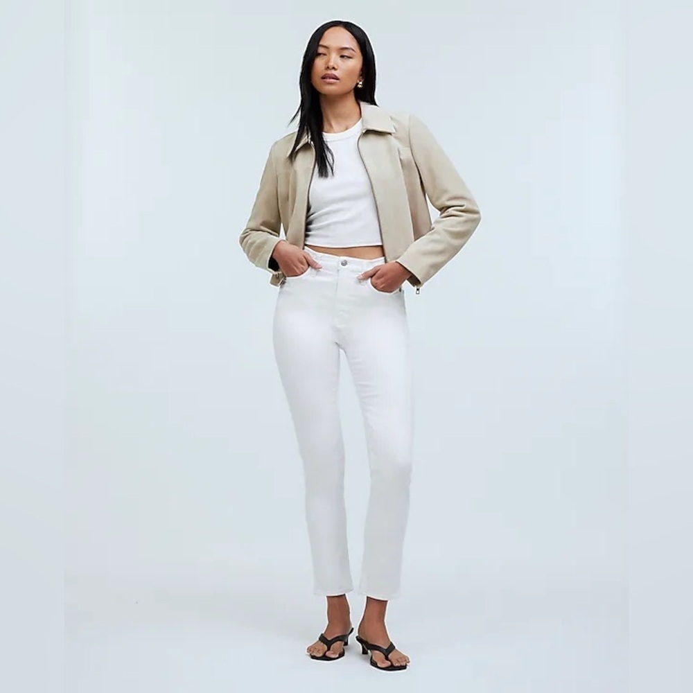 Madewell Stovepipe Jeans in Pure White